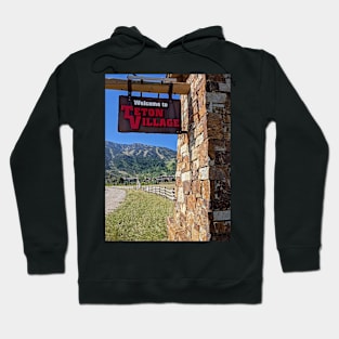 Teton Village, Wyoming Hoodie